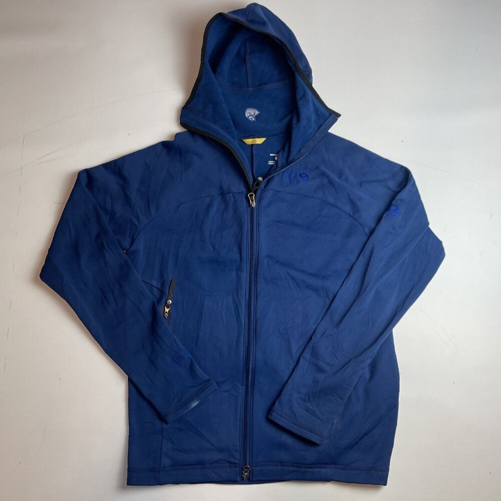 Mountain Hardwear Blue Full-Zip Hooded Jacket